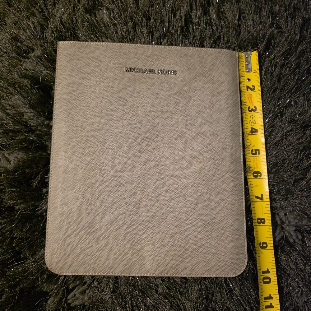 Michael Kors Gray Saffiano Tablet Sleeve